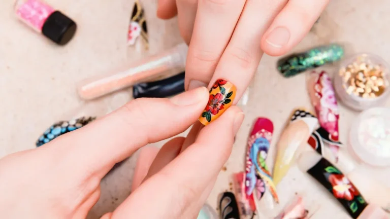 Bunte Nail-Art-Designs auf mehreren Händen – Nageldesign in Berlin Charlottenburg